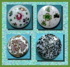 ANCIENS BOUTONS ~ VERRE  ~ 18 et 22 mm