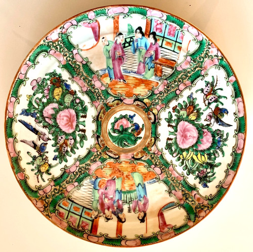 Assiette porcelaine chine - 4) assiette,
