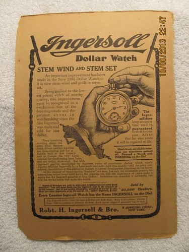1906 ingersoll dollar - ad,