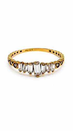 10k solid gold - gold, cz