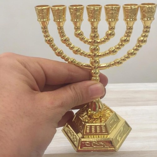 Menorah laiton jérusalem - laiton,