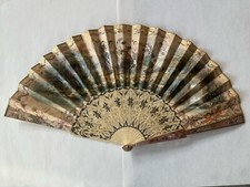 Superbe Eventail 18e siècle - peinture  gouache, / 18th Century