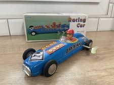 Voiture De Course F1 Lotus Jouet Mécanique En Tôle Avec Sa Clé 