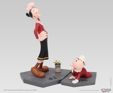 Figurine résine Olive Oil & Mimosa - Popeye - Made in France by ATTAKUS
