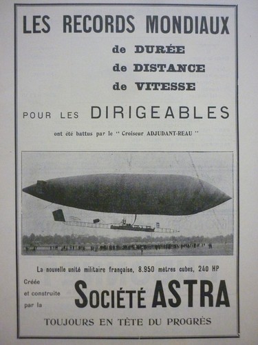 1911 pub astra dirigeable - 1911,
