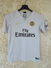 Maillot PARIS SAINT-GERMAIN PSG 2018 enfant NIKE football shirt beige 14 ans