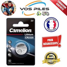 Pile bouton CR2325 DL2325 BR2325 ECR2325 EL2325 Lithium 3V 190 mAh Camelion