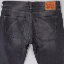 Hommes Levi's 501 Regular Straight Gris Jeans W36 L34