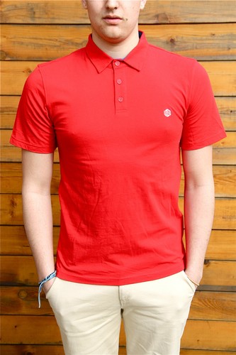 Polo rouge kanabeach daim - rouge,