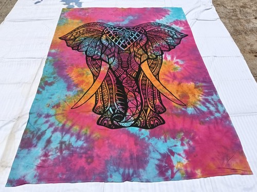 éléphant couvre lit - couvre-lit, batik