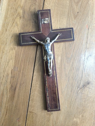 Ancien crucifix bois - ancien,