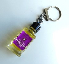 Ancien porte clé flacon verre de Parfum Violette FLEURLIF PARIS Années 60.