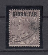 SG26185/ BRITISH GIBRALTAR – VICTORIA – SG # 3 USED – CV 115 $
