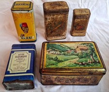 Lot 5 boîtes métal