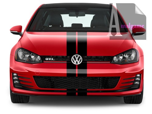 Double bande noir - mat, stripe