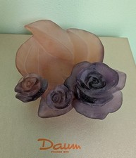 RARE Vintage DAUM 5" Mini Rose