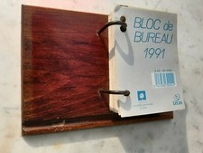 Porte-Bloc Ephéméride Ancien en bois 1960/70.........