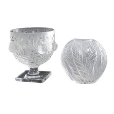2 vases Lalique signés –