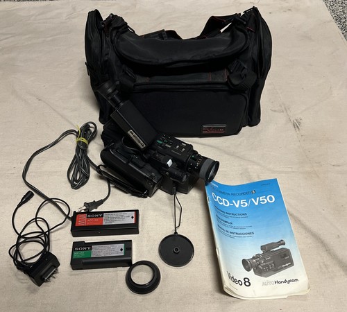 Vtg sony video camcorder - video, 8