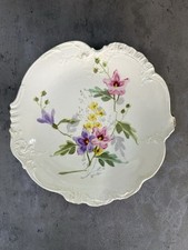 Assiette De Service Peinte À La Main En Fleurs ROYAL BONN Allemagne