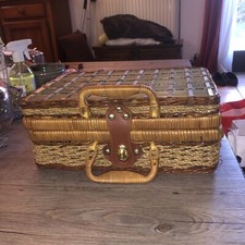 Mallette En Osier 30x19x 13 cm