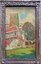 Tableau de Francis Bellanger la Tour de Montréal Sauveterre de Béarn pays basque