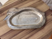 Plateau métallique argenté