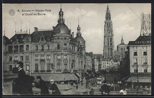 Cpa anvers hansa huis et - cpa,