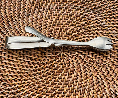 Vtg mcm japanese bar tongs - japanese,