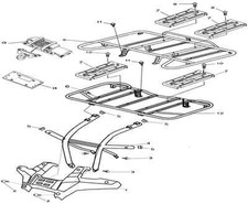 Plaques supports porte bagage
