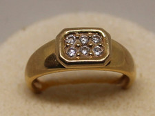 Bague jonc chevalière plateau