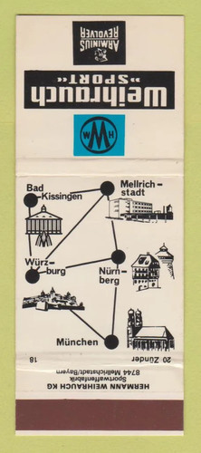 Matchbook cover weihrauch - cover,