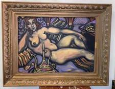 Tableau Martinery. XL  70x50 Orientaliste Cadre D Art Superbe