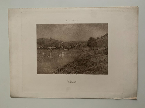 Rare heliogravure vetheuil - heliogravure,