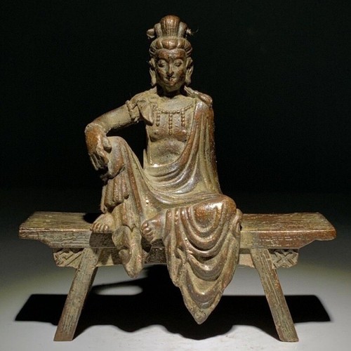 Blessing chinese bronze buddha - blessing,