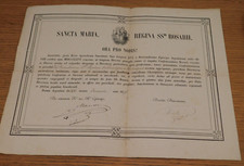 pape GREGOIRE XVI 1875 SANCTA MARIA ora pro nobis EVECHE STRASBOURG alsace HUDER