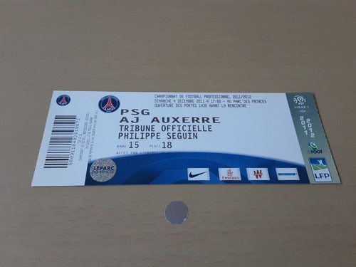 Ticket match psg aj - ticket, psg-