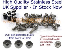 Suzuki RG250 Gamma 1985-1987 Kit Boulons Tête De Fourche & Pare-Brise RG 250