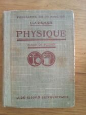 OLMER - PHYSIQUE - CLASSE DE SECONDE - J DE GIGORD 1936