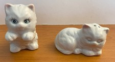 Couple chats en porcelaine -