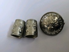 bouton Gendarmerie Et Piece Uniforme Ancien