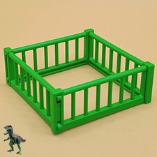 Playmobil enclos vert-clôture