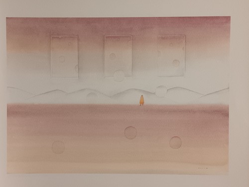 Reproduction une aquarelle - d'une,