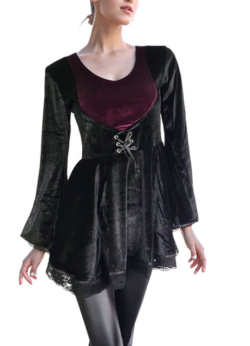Tunique velours gothique - velours, mini