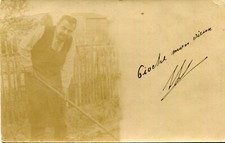 Carte PHoto jardinier au travail A identifier
