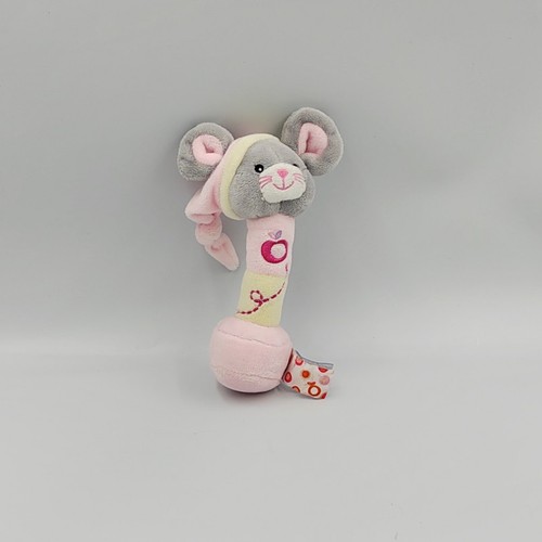 Doudou baton hochet souris