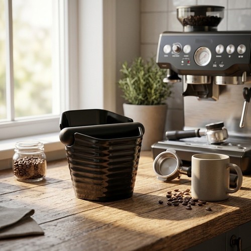 Pour knock box - pour, espresso
