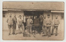 carte photo maréchal ferrant les gueules noires du groupe lourd forge enclume