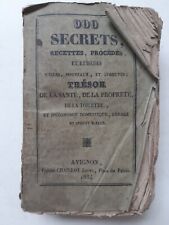 900 secrets recettes procédés remèdes Trésor de la santé. Chaillot. 1834