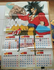 Grand poster geant Calendrier 2000 Dragon Ball GT Goku SS4 Gogeta affiche manga